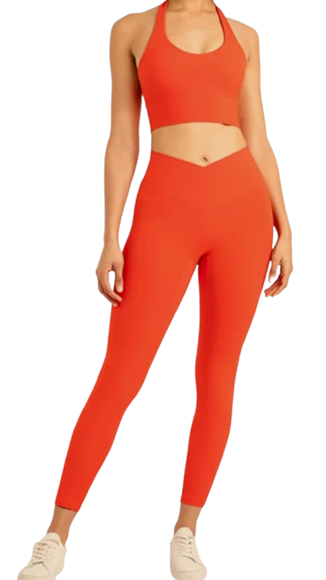 Halter Crossover Legging Set