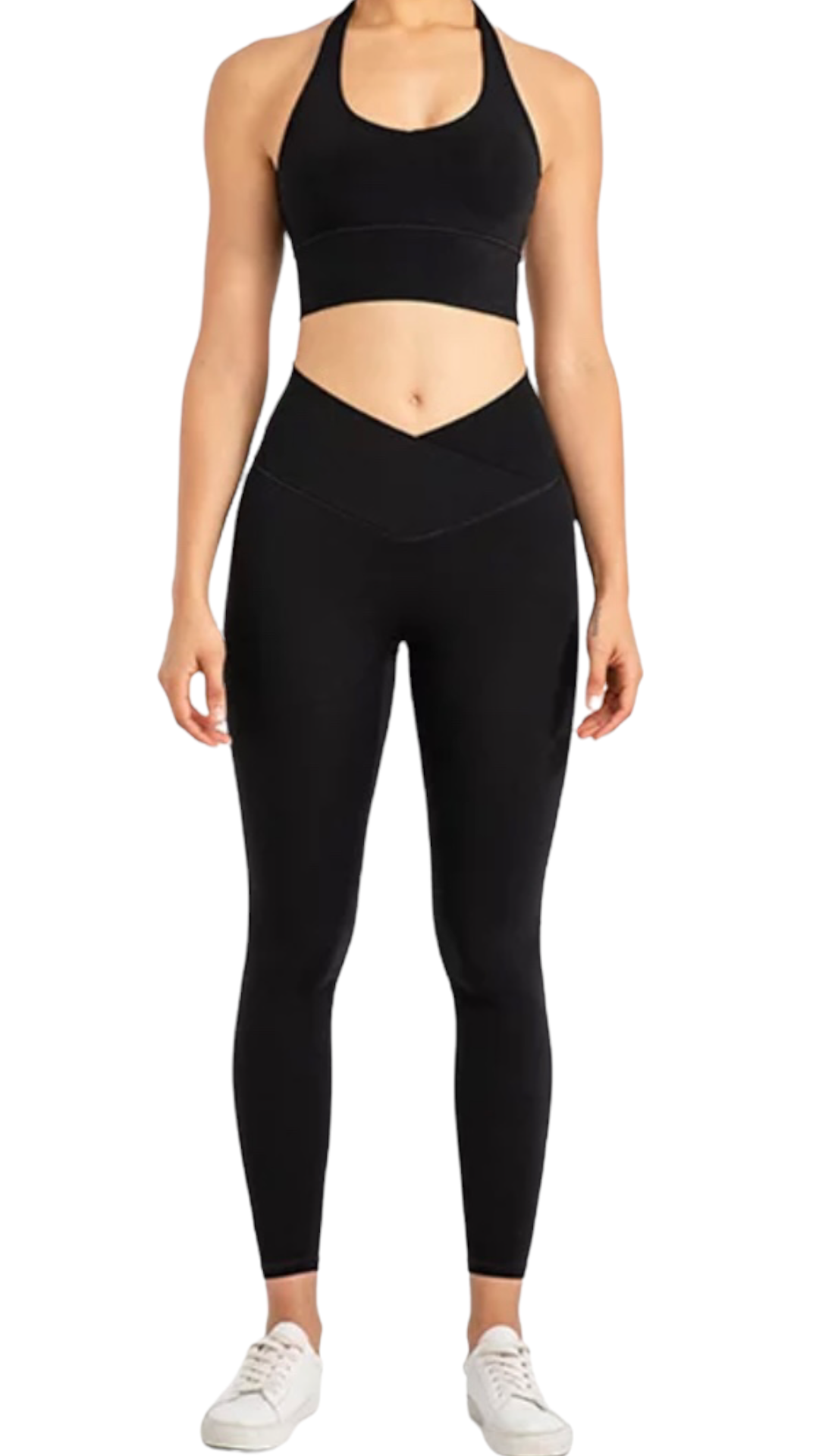 Halter Crossover Legging Set